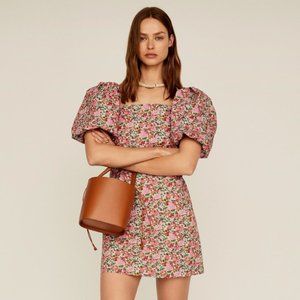 Mango puff sleeve floral mini dress NWT sz S / 4
